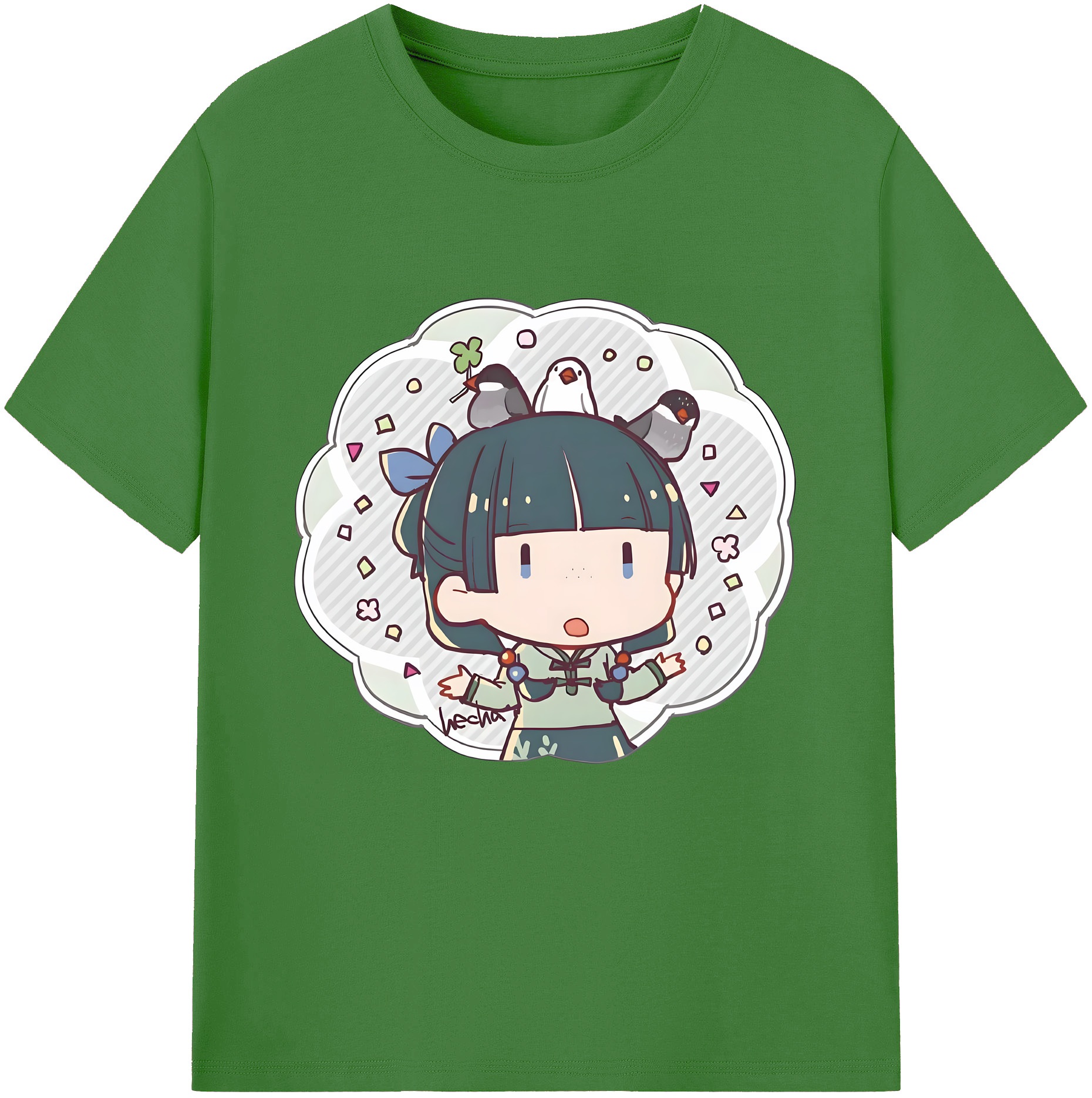 （画像用） 薬屋のひとりごと The Apothecary Diaries レディースカジュアルプリントTシャツ（綿100％）
